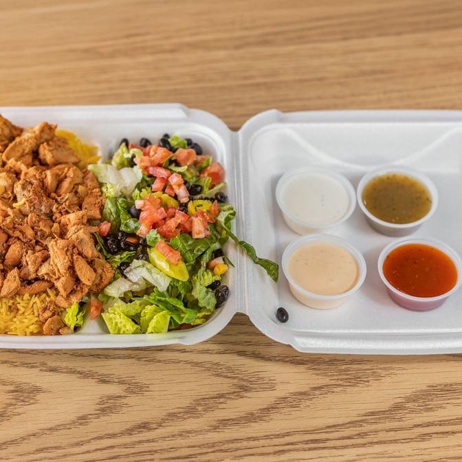 Gourmet Platters (Rice or Salad).