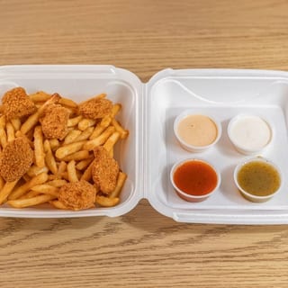 Chicken Nuggets W/ Large French Fries