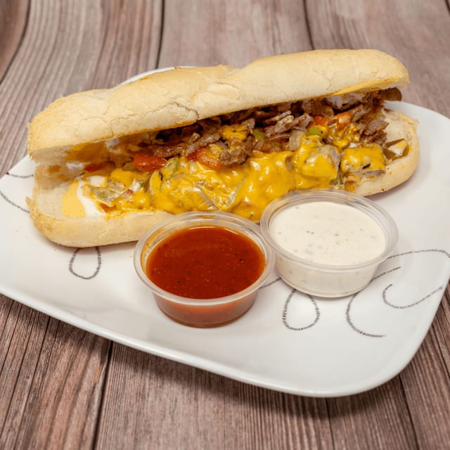 Philly Cheese Steak Sandwich.
